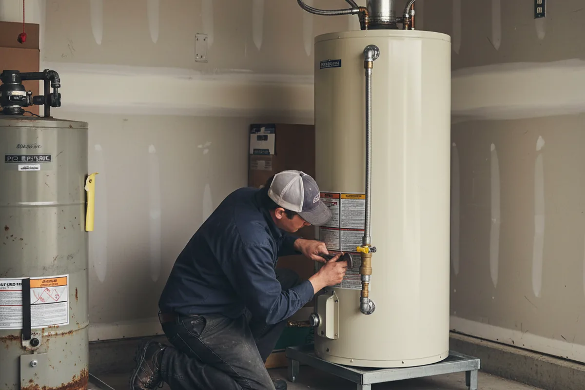 Water heater and shutoff valve replacement in Port Elizabeth